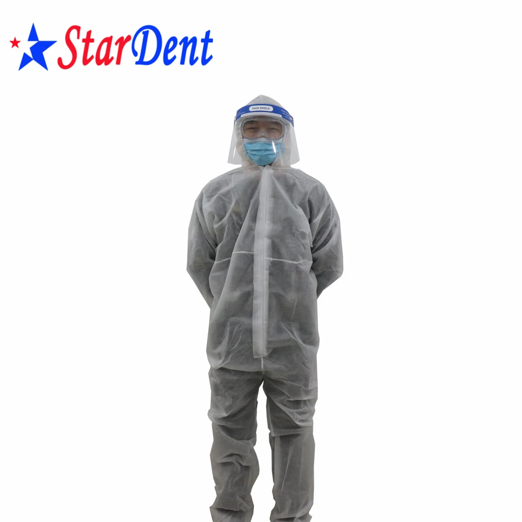 Medical Disposable Hospital Safety Full Body Chemical Protection Isolation Clothing Virus Coverall Protective Suit Protects