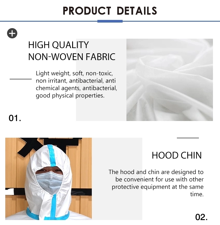 Bus Station Isolation Suit Sterile Disposable Hospital Safety Isolation Coverall Clothing Coverall Medical Protective Clothing Protection Suit